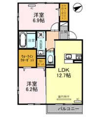 カーサ　ワイオリの物件間取画像